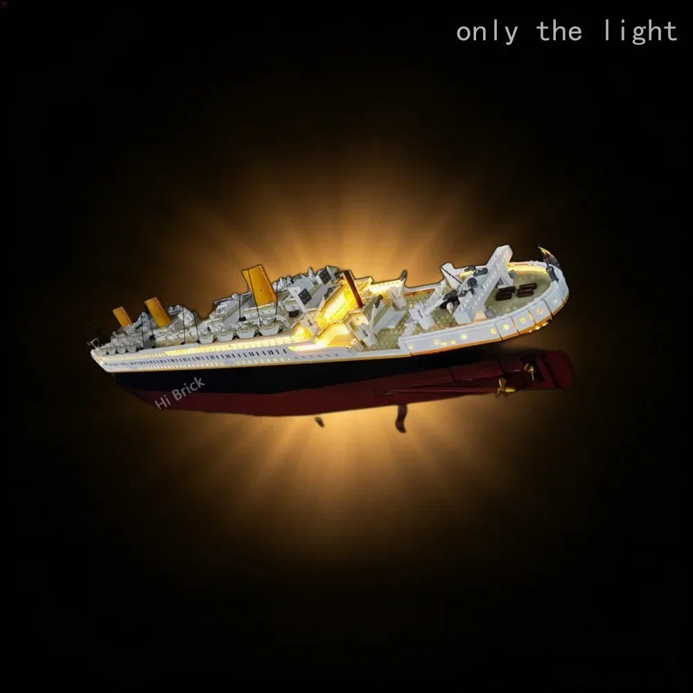 LED lighting kit for Titanic ship compatible with 10294 building block bricks ,only light no model.(only the light) - view 5