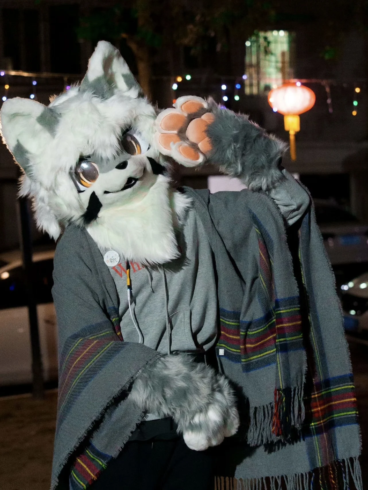 

Yis character role-play, handmade fluffy head, custom fur clothing for beasts, Kemono head, Kigurumi head, character role-play,