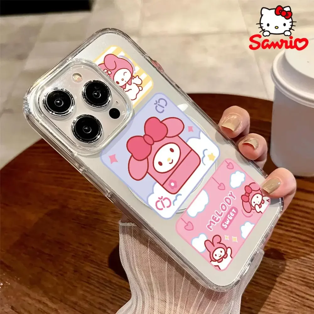 Чехол Sanrio Kt для iPhone, защита от падения, чехол для iPhone 16/15/14/13/12/11 для девочек, чехлы для Iphone Kitty Cat, модные аксессуары, игрушки