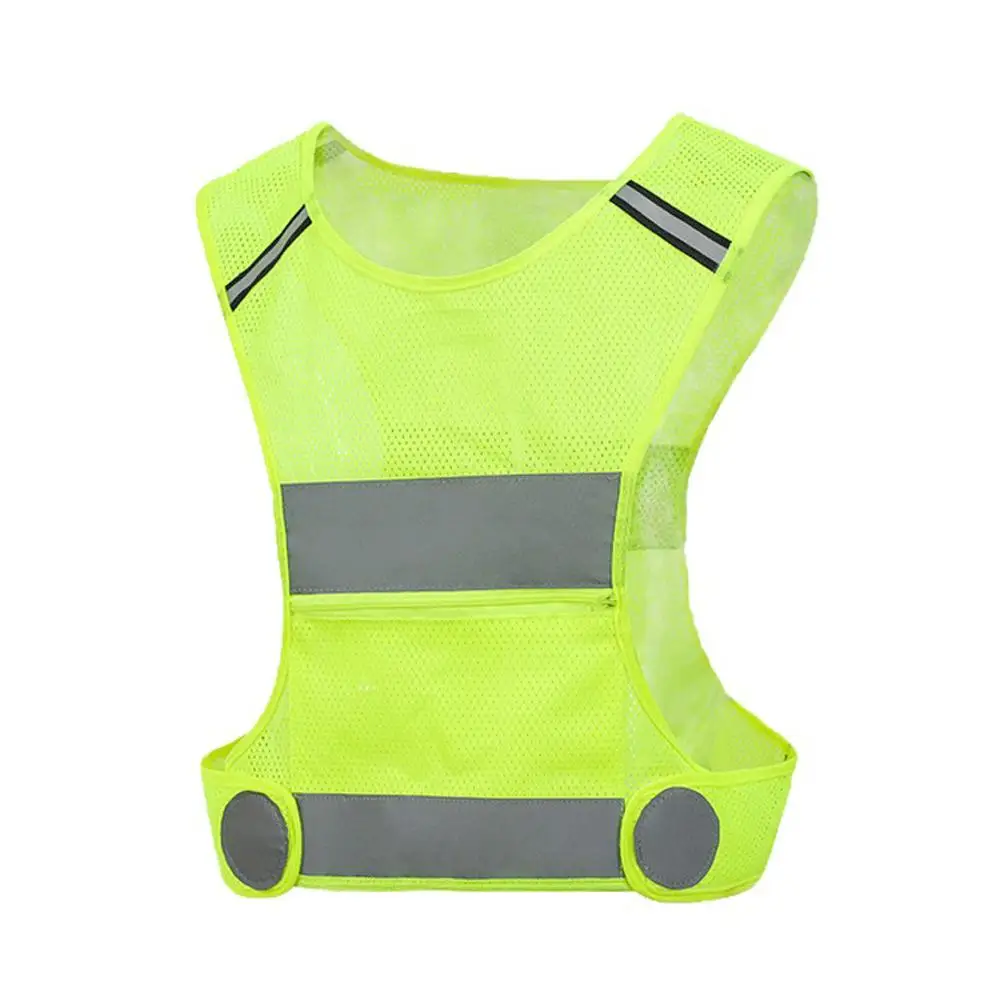 Outdoor Night Riding Running Reflective Vest Safety Security Sports Vest Night Bicycle Cycling Riding Jogging Vest Guiding Light