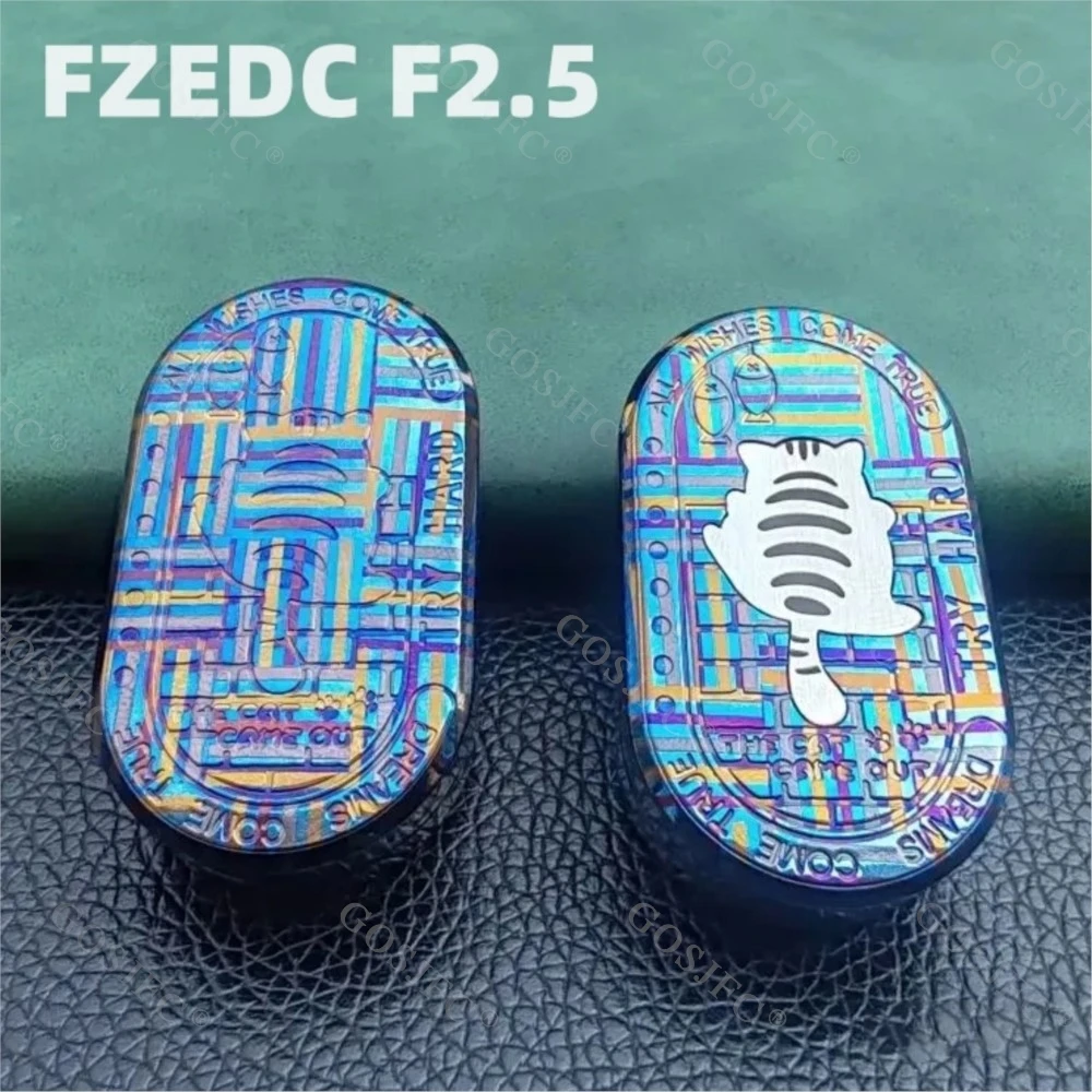 FZEDC F2.5 Fidget Slider Zircuti Push Slider Stress Relief Toy Portable Office Desk Accessories Fidget Toys For Adults