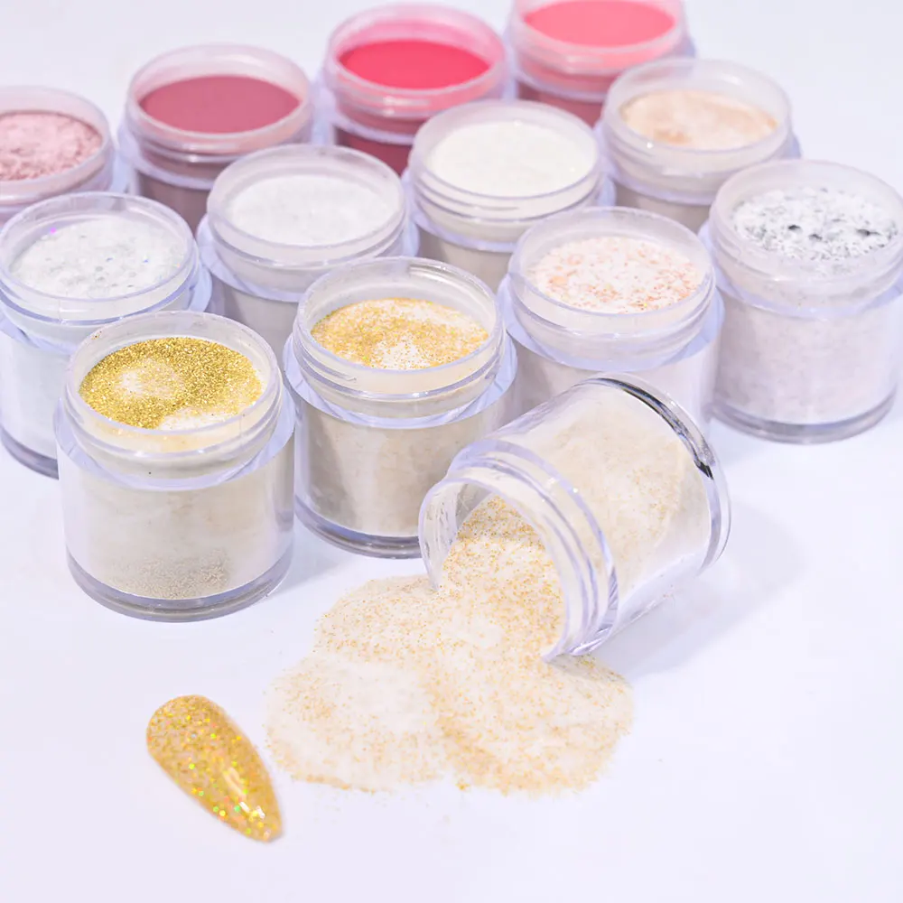 1Jar مسمار الفن الاكريليك الكريستال مسحوق الأحمر عيد الميلاد غمس/تمديد/نحت الاكريليك الصباغ عيد الميلاد بوليمر مانيكير منشئ الغبار