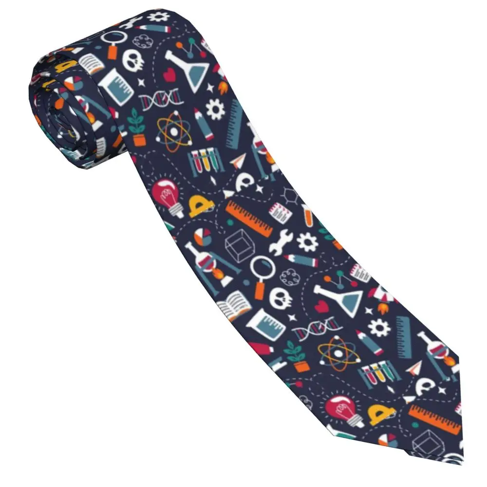 Science Stuff Unisex Necktie Casual Polyester 8 cm Narrow Chemistry Chemical Neck Ties for Men Accessories Office