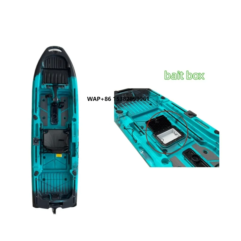 2025 China Factory New Model Have  Bait Box Convenient for Fishing Kayak for One Person Use Extra Large Load-bearing Capacity