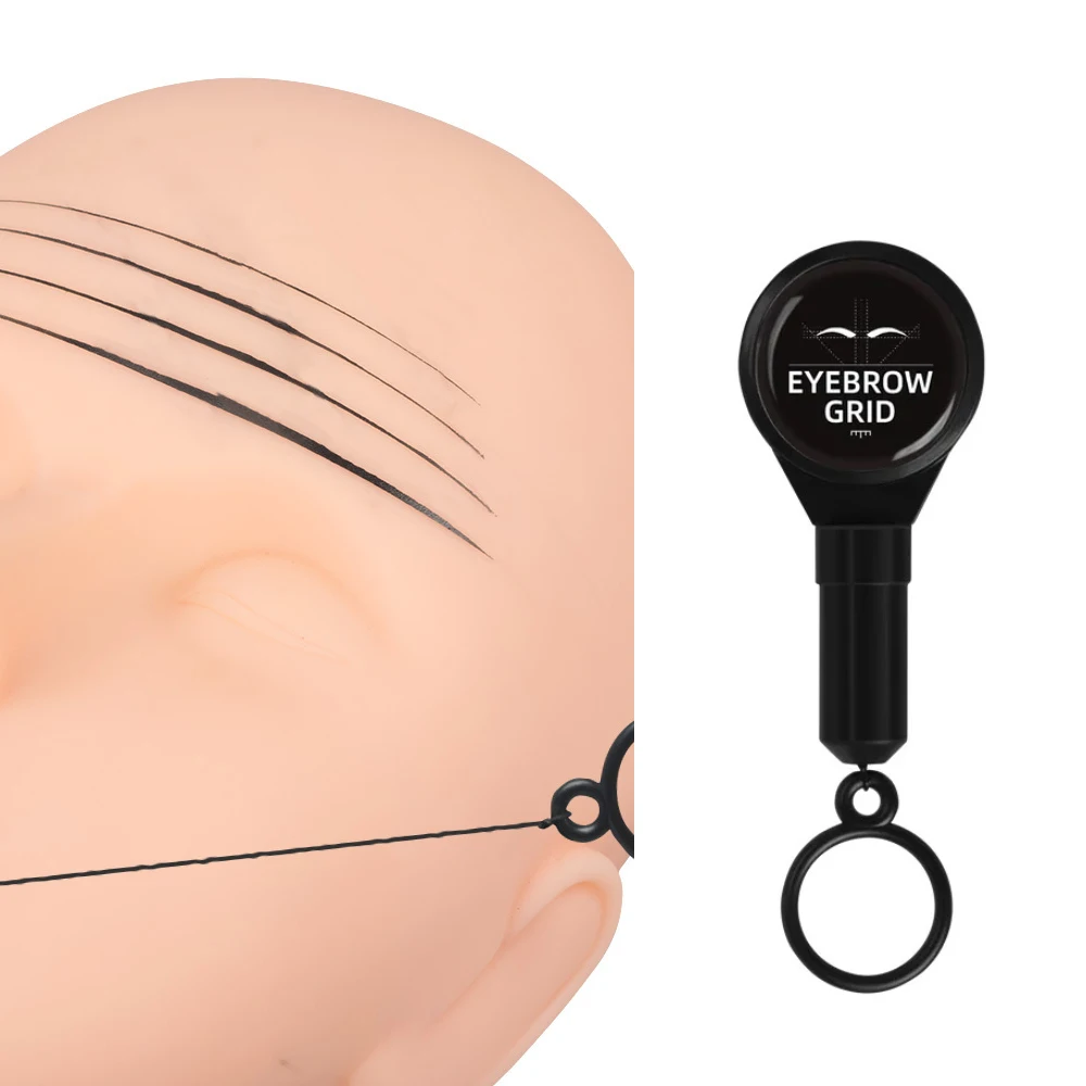 Semi Permanent Eyebrows Grid Measuring Tools Microblading Eyebrow Makeup Dyeing Thread Stretchable Mapping Pre-ink String