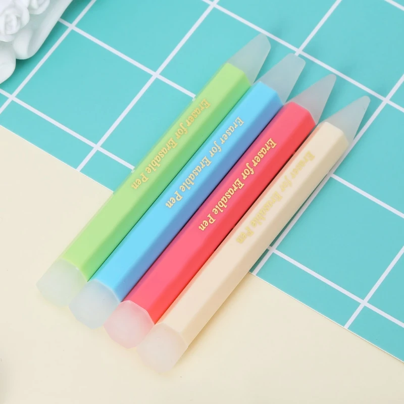 Frixion Erasable Pen Eraser Erasers Rubber Remover Students Wipe Clean Eraser Leave No Trace School Supplies Stationery