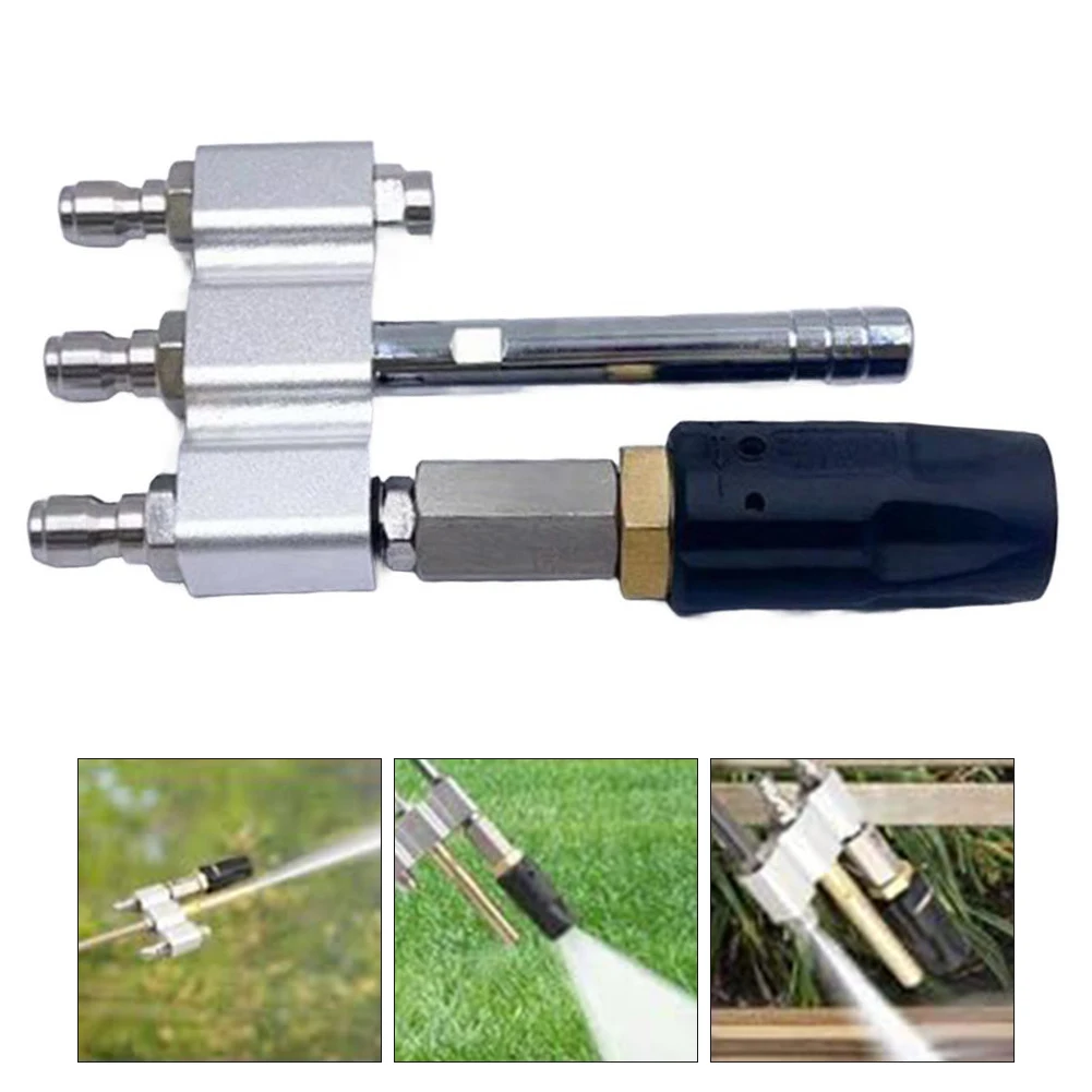 

Adjustable Downstream Soft Wash Nozzle for 3 7 GPM Pressure Cleaning 0 60 Degree Spray Adjustment for Maximum Efficiency