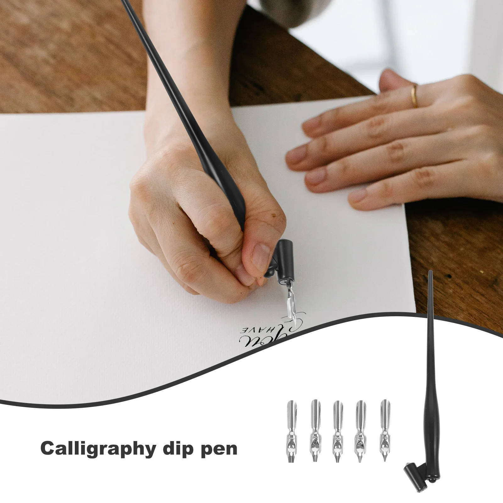 Inclined Dip Pen Nibs Drawing Holders Novelty Calligraphy Unique Portable Exquisite Multi-function Writing