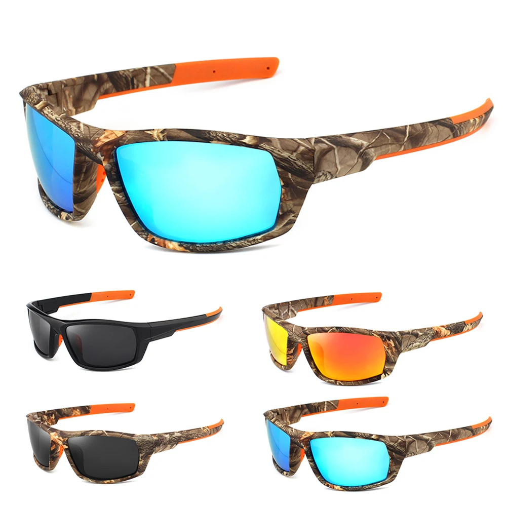 Outdoor Polarized Sunglasses Colorful Camouflage Sport Fishing Riding Glasses Beach Sun Glasses Men Women Shade Eyewears UV400