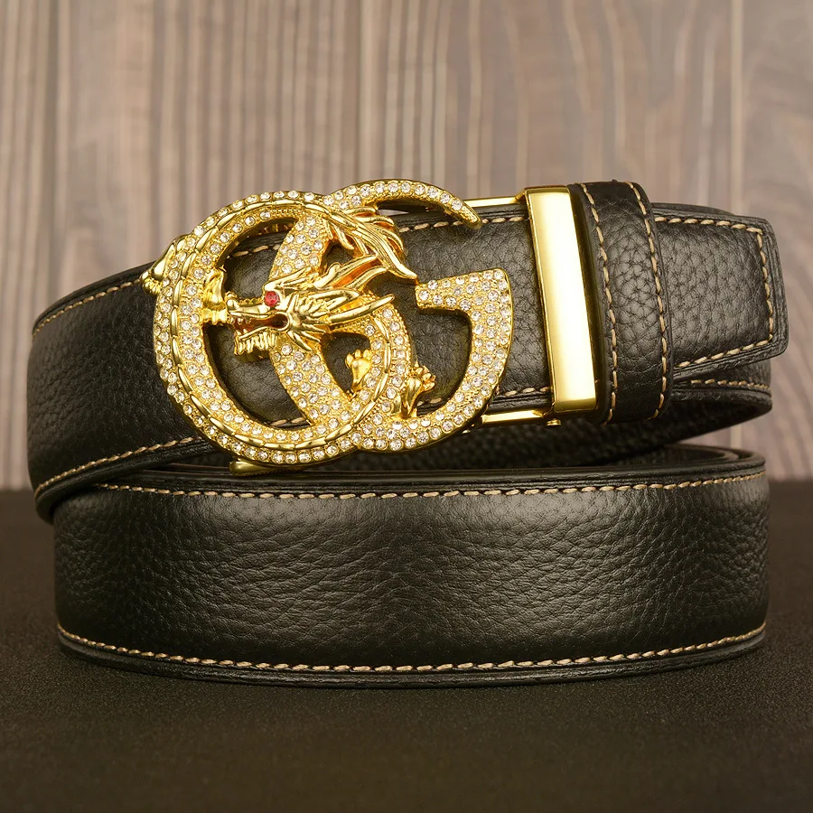men's-fashionable-casual-leather-belt-diamond-embedded-hollow-out-carved-rivet-buckle-automatic-buckle-top-layer-cowhide