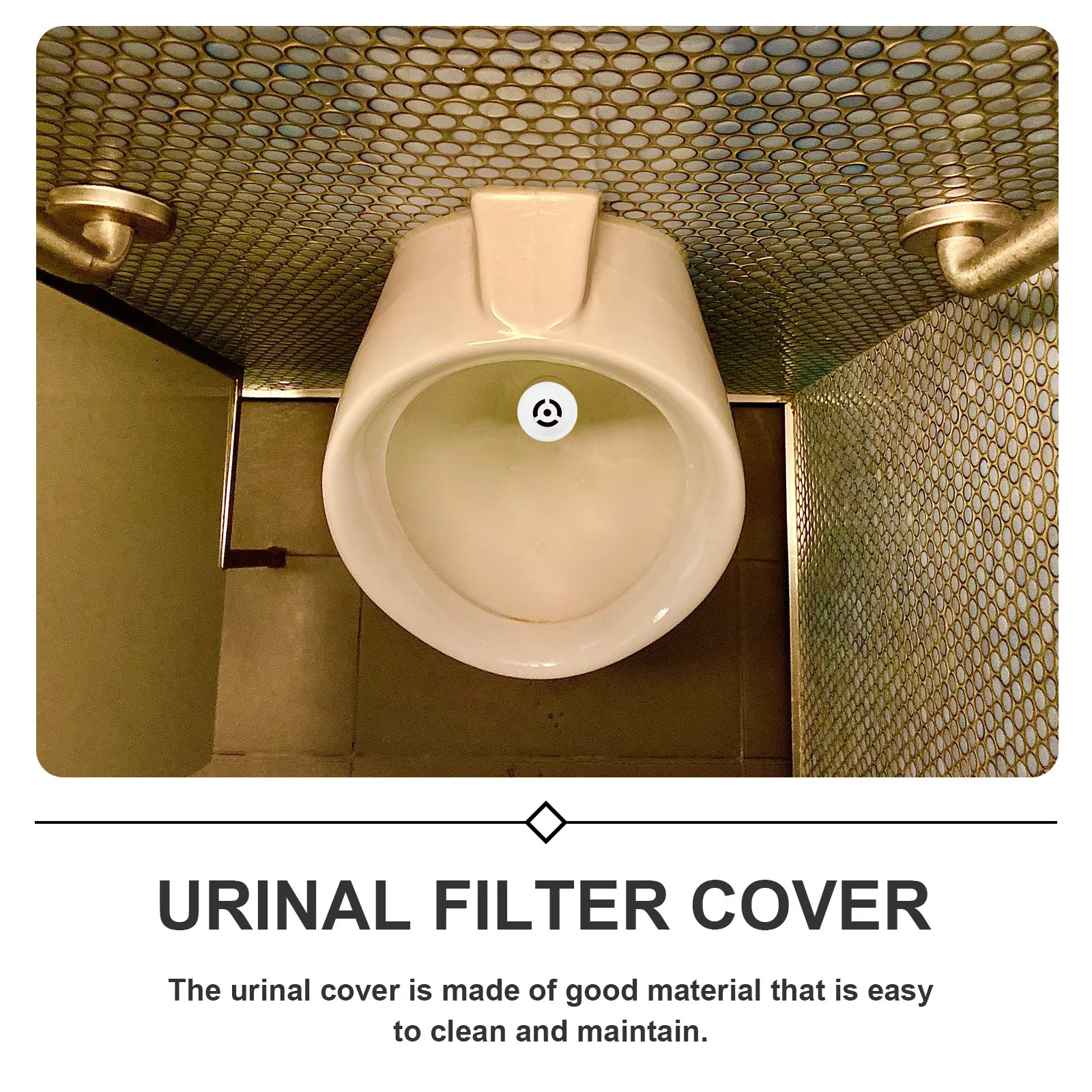 

Convenient Urinal Strainer Stopper Resin Material Universal Fit for Standard Urinals Odor Protection Splash Guard Bathroom