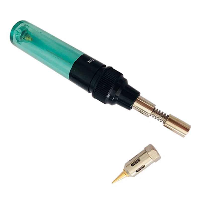 1300℃ Celsius Butane 4 In 1 Gas Soldering Iron Cordless Butane Gas Welding Pen Soldering Kit A+B