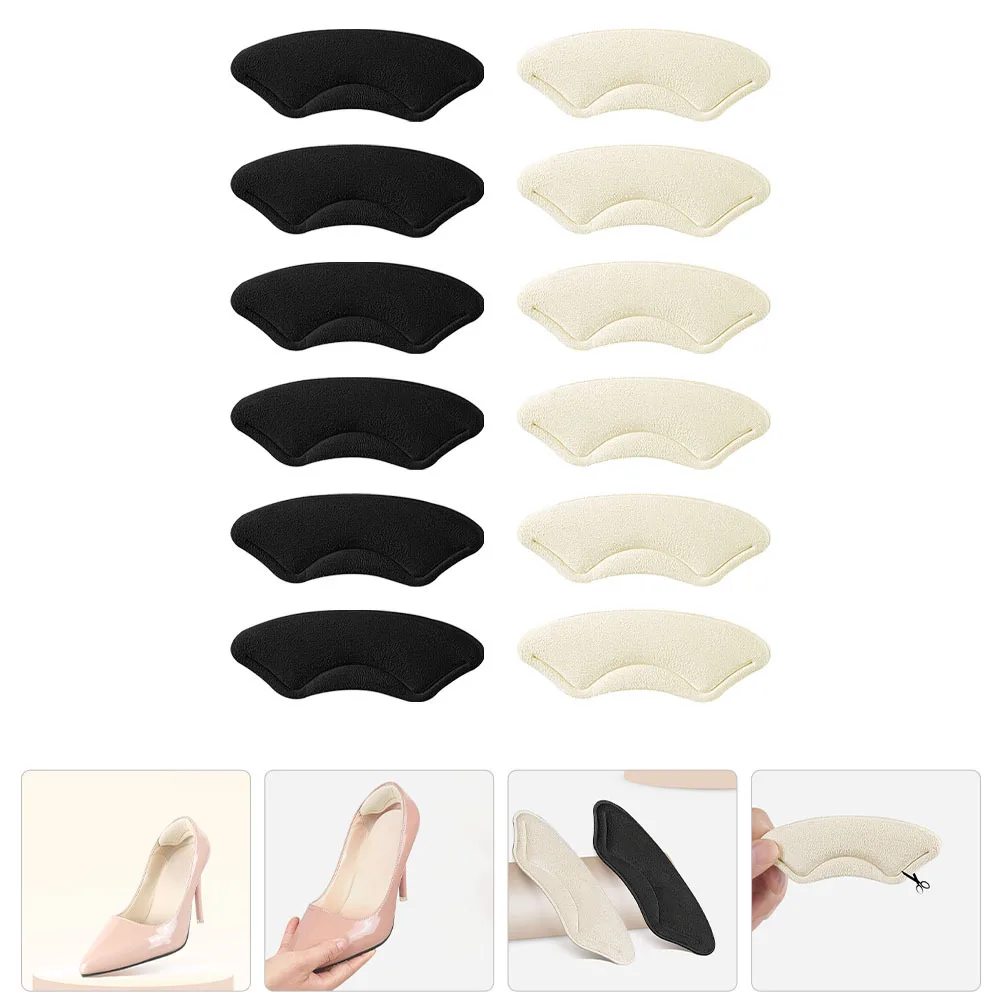 مكافحة ارتداء كعب الحصير منصات الأحذية غير مرئية للكعب العالي أحذية رياضية الصنادل دائم كعب السيطرة ذاتية اللصق حماية القدم #6