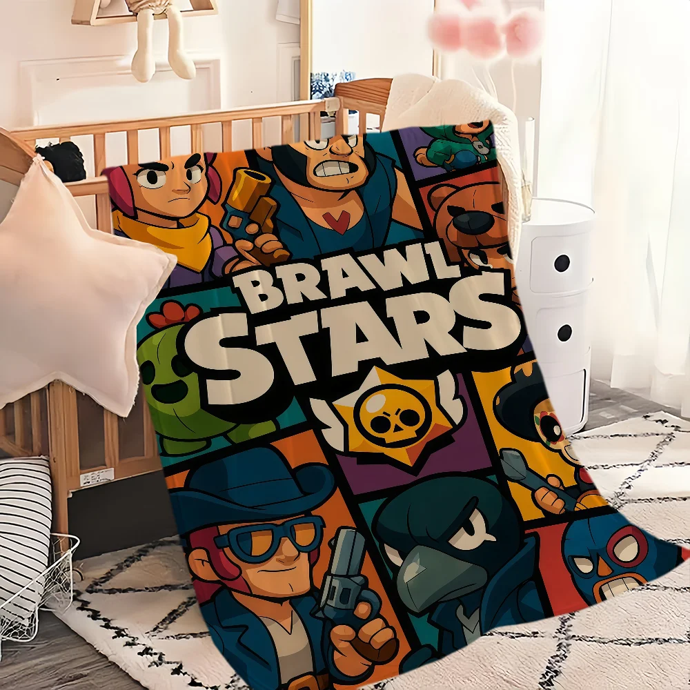 Одеяло Game B-Brawl-ES S-Starars-ES, одеяло для дивана, путешествия, дома, пикни, фланелевое одеяло, подарок на день рождения, теплое, удобное