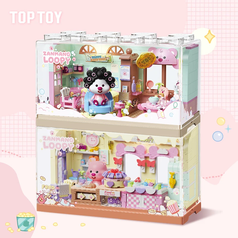 Toptoy Anime Toys Loopy Cute Life Series Surprise Kitchen Beauty Diary Cute Girl Bedroom Decoration Ornament Model Toy Gifts