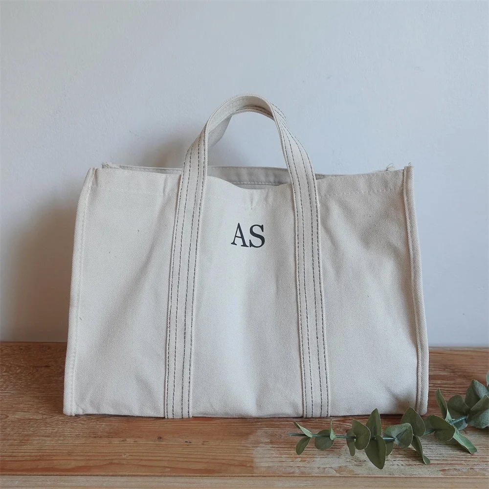 Bridesmaid Bag, Beach Bag, Monogram Bag, Canvas Tote Bag, Bridesmaid Gift Bag, Wedding Bag, Personalized Tote Bag, Market Bag