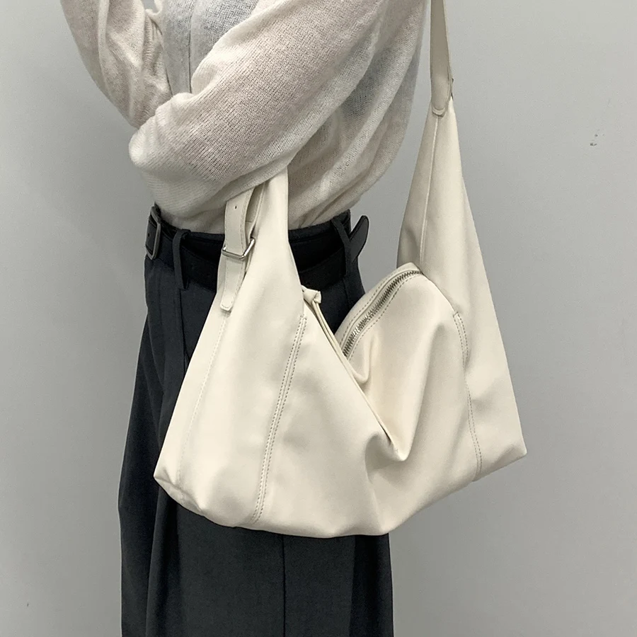 

Summer new large capacity crossbody bag PU soft leather casual versatile for single shoulder bag commuting bag women's handbag