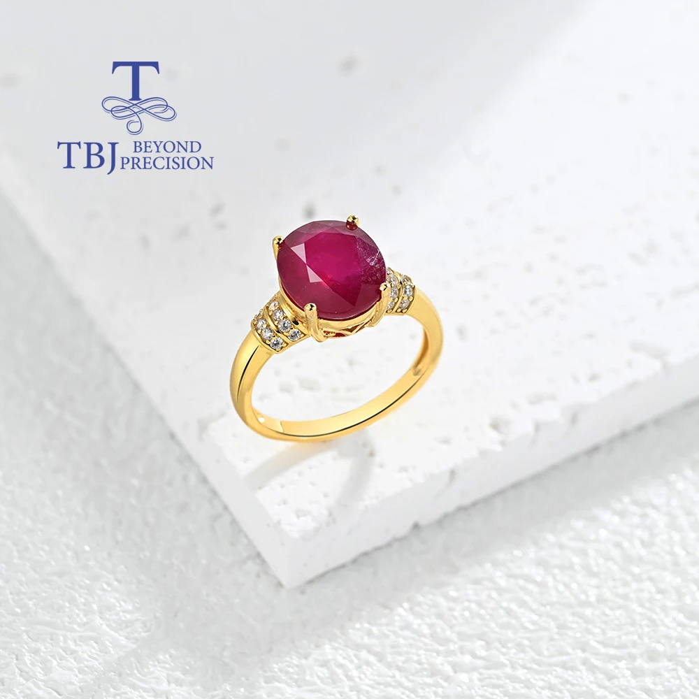 Precious Classic Ring for Women Natural Filled Ruby Gem July Birthstone Silver Jewelry for your Loveones Romantic Gift