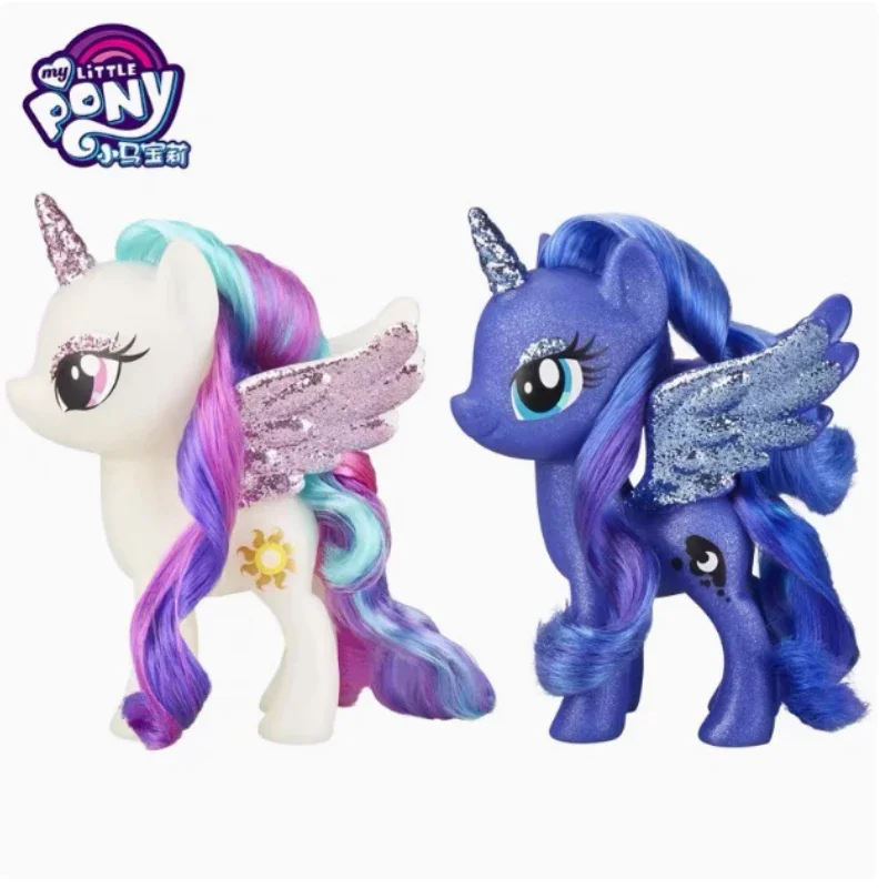 

Подлинная фигурка Hasbro My Little Pony, принцесса Луна, принцесса, знаменитости, кукла для девочек, милая кавайная игрушка в подарок на Рождество и день рождения