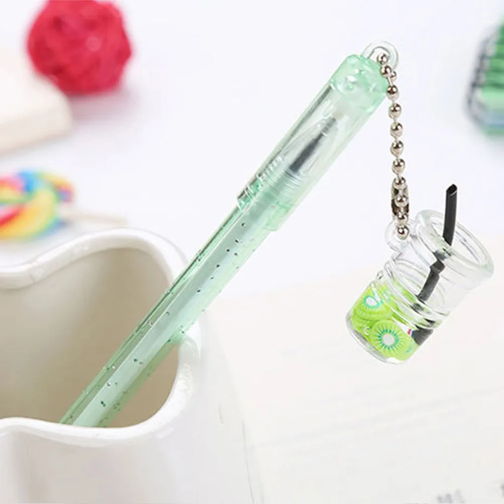 10Pcs Stylish Cup Pendant Gel Pens Assorted Color Roller Pens for Students Writing Drawing Crafting Office School Stationery
