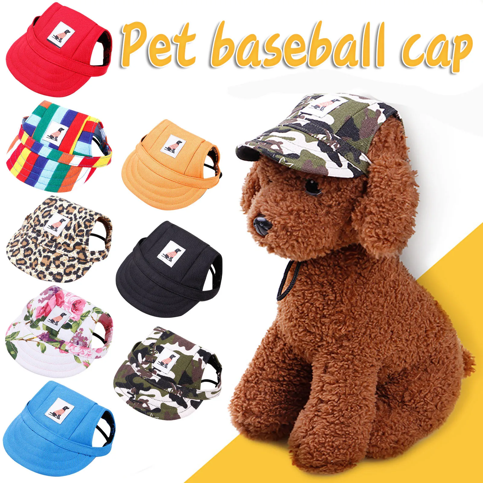 Visor Sun Hat - 야외 애완동물 햇빛 가리개 모자 강아지