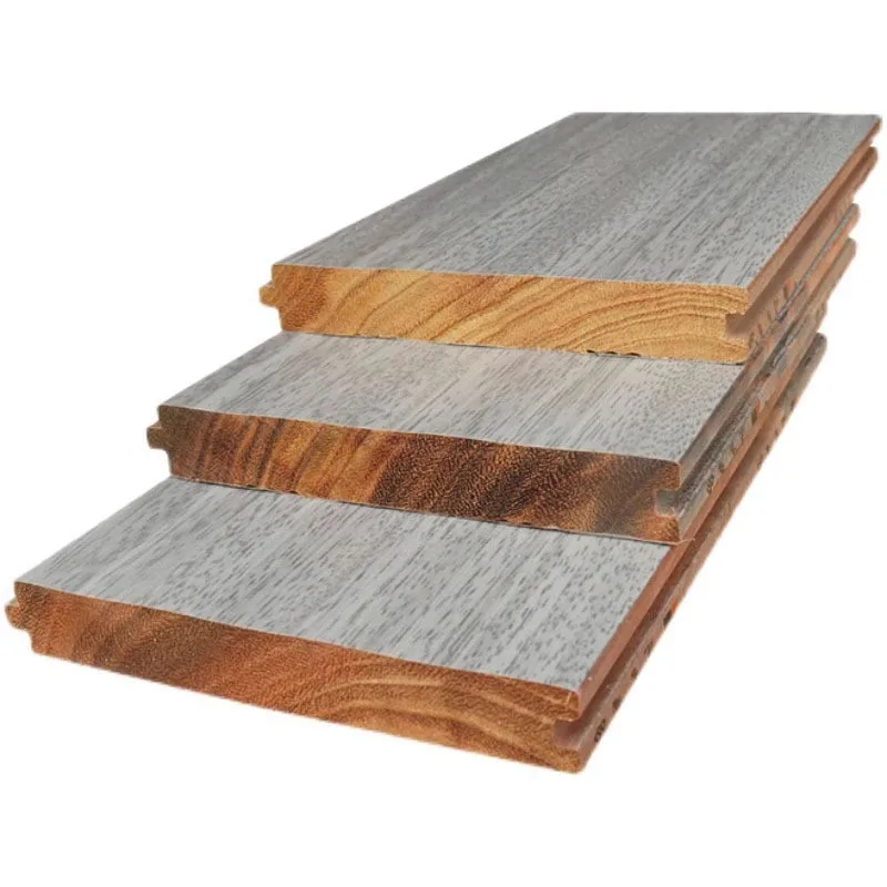 

Pure solid wood floor Panlongan disc bean natural whole log household pure solid wood floor