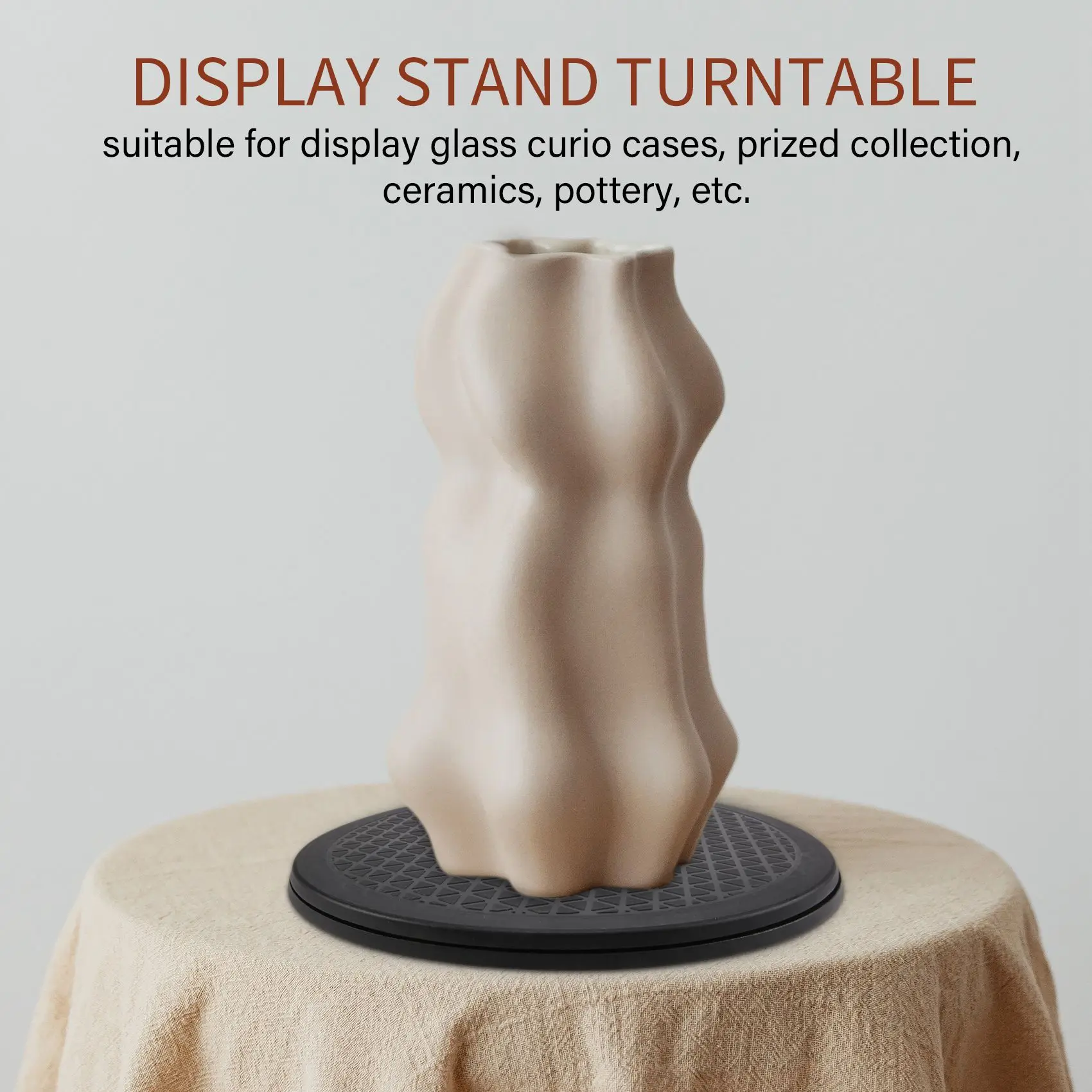 HFC 12 Polegadas Bonsai Placa Giratória Roda Giratória Suporte de Exibição de Cozinha Doméstica