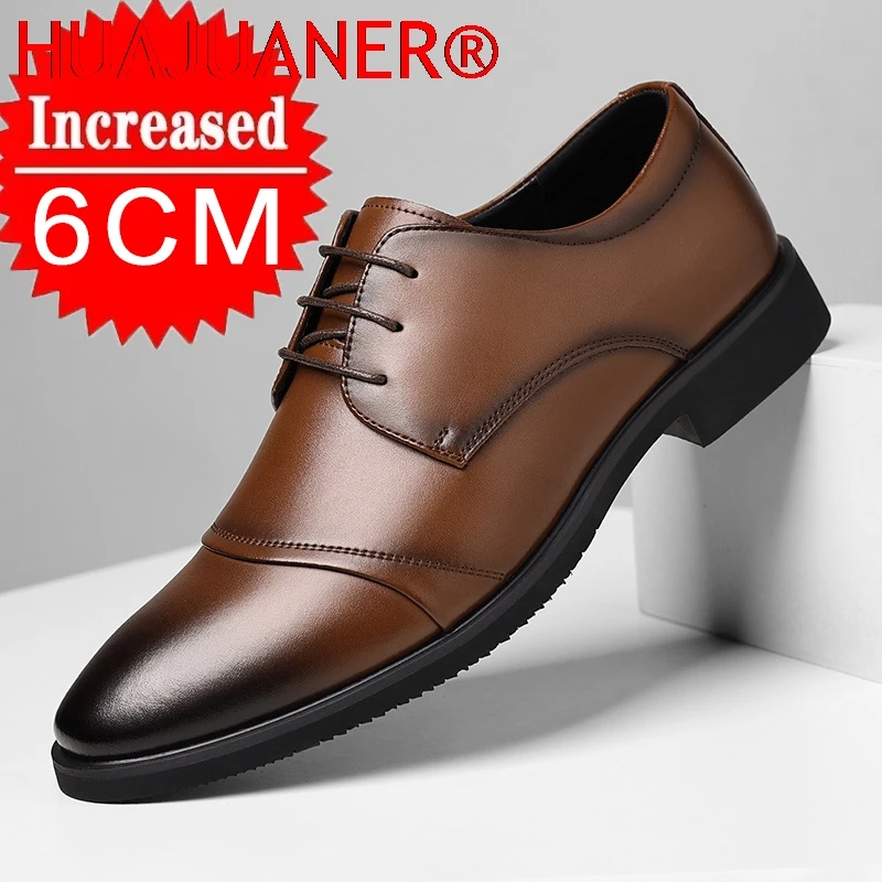

Solid Color Low Top Dress Shoes for Men Spring Autumn Lace Leather Shoes Male Fashion New Designer Business Casual Shoes Man