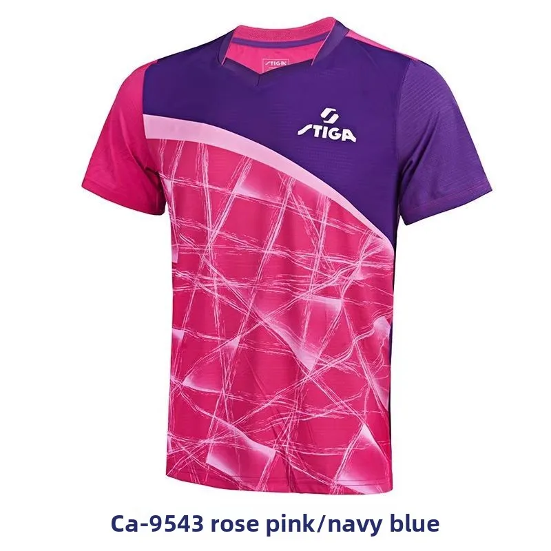 STIGA new polo shirt table tennis clothing men's and women's sports competition clothing short T genuine - Image 2