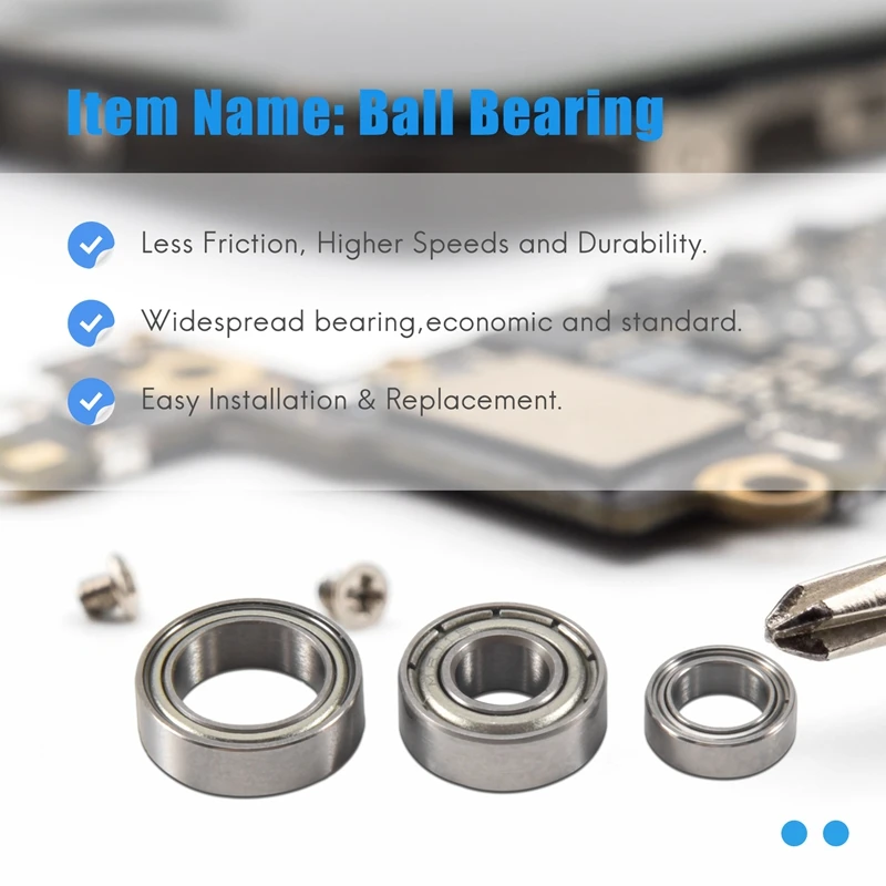 20Pcs Ball Bearing Kit For Tamiya TT01 TT-01 TT01D TT01E TT01R DF02 1/10 RC Car Upgrade Parts