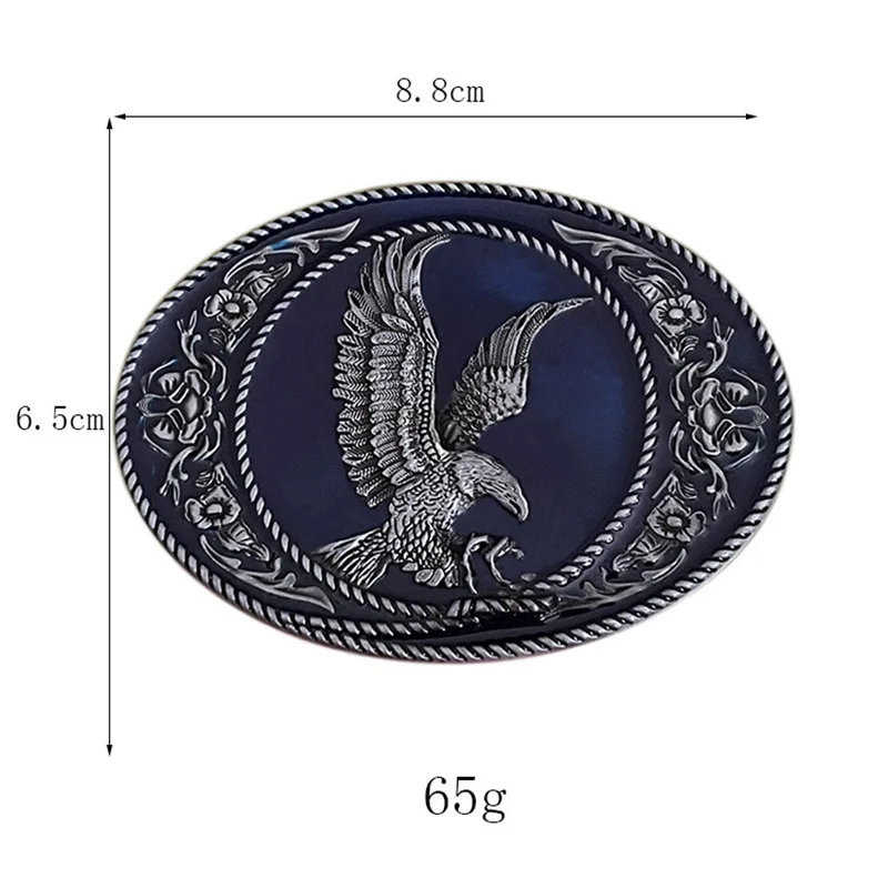 Zinc alloy flying eagle belt buckle in Western style