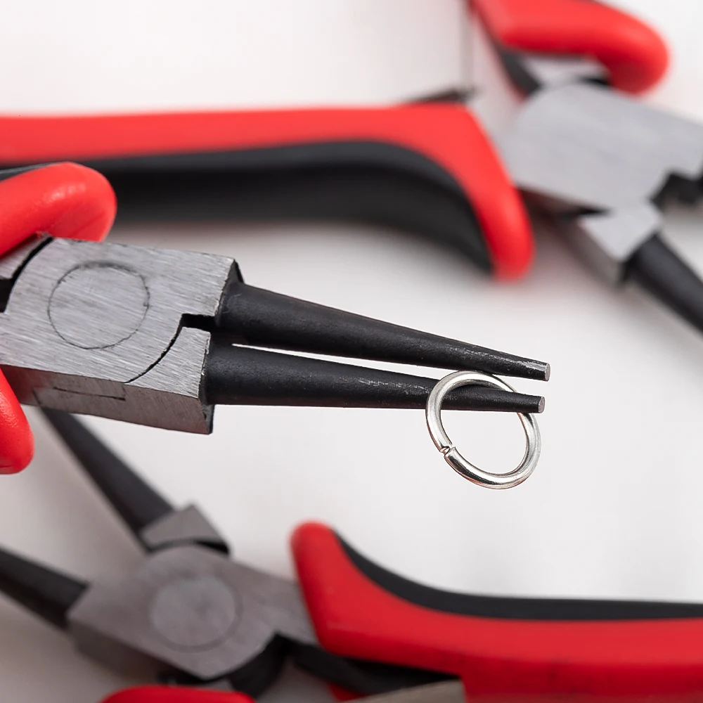 Professional DIY Jewelry Plier Beading Tools Equipment Round-Nose Pliers Needle Nose Plier Handcraft Beadwork Wire Cutter Plier