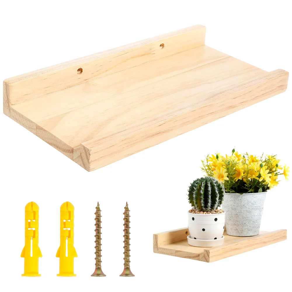 

Wood Shelves Wall Floating Book Shelves Multifunctional Picture Ledge Shelf Solid Pine Nursery Book Shelves Home Display Rack