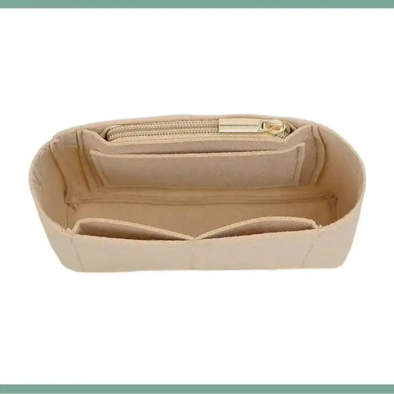 Insert Bag Purse Organizer Insert For Handbags,Felt Bag Insert Dividers With Multi-pockets,Fit Long Backpack/Bucket Bag ﻿ image 4