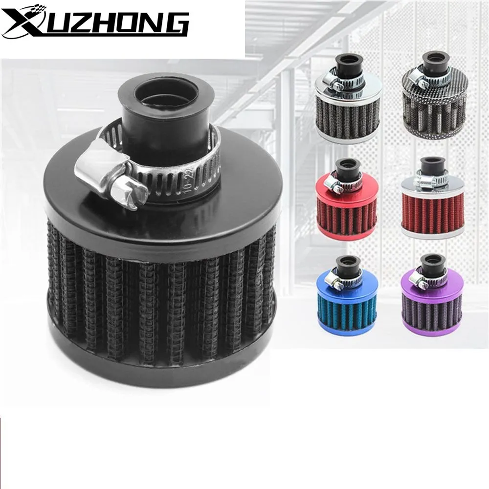 Universal 12mm Air Filter for Motorcycle Cold Air Intake mushroom style High Flow Crankcase Vent Cover Mini Breather Filters