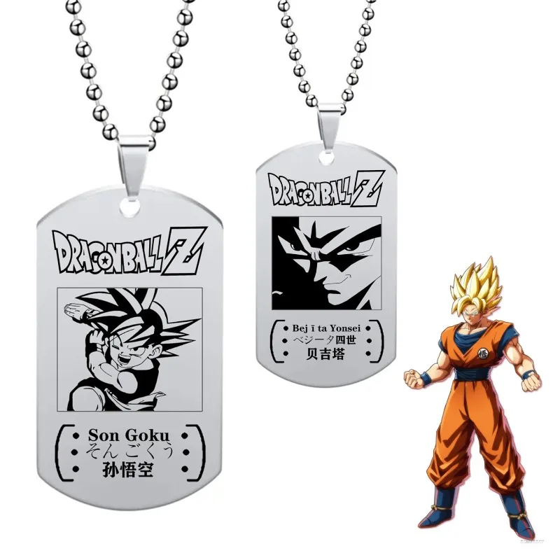 

Anime Dragon Ball Goku Vegeta Titanium Steel Pendant Cute Cartoon Piccolo Turtle Immortal Personalized Necklace Jewelry Gift