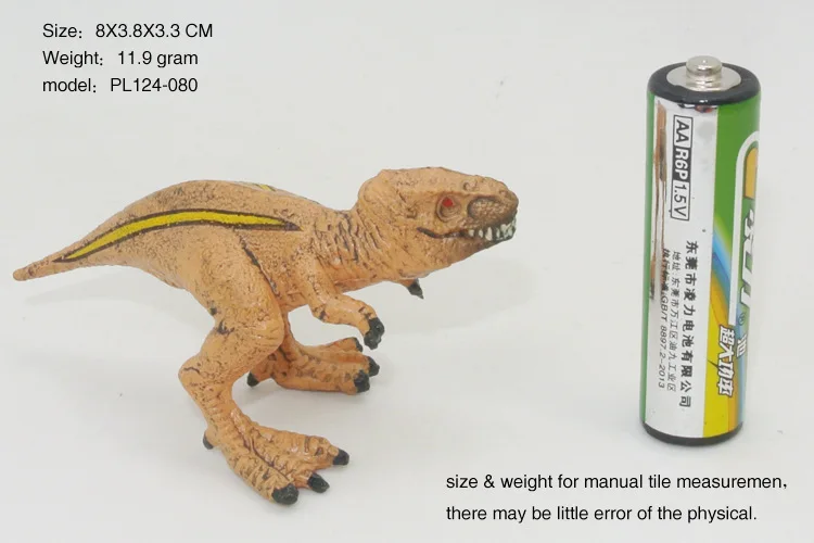 مجموعة نماذج لعبة الديناصورات المحاكاة 8 ديناصورات صغيرة، نماذج ديناصور بلاستيكية صلبة، عالم Zhoroji #4