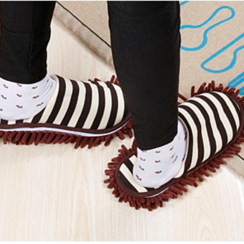

Chenille Slipper Cleaning Cover Slippers Shoe Covers Reusable Wipe The Floor Coffee