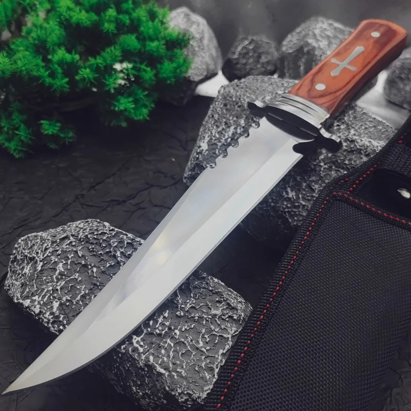 Mongolian small knife, hand-held meat knife, camping knife, portable small knife, outdoor knife, barbecue knife