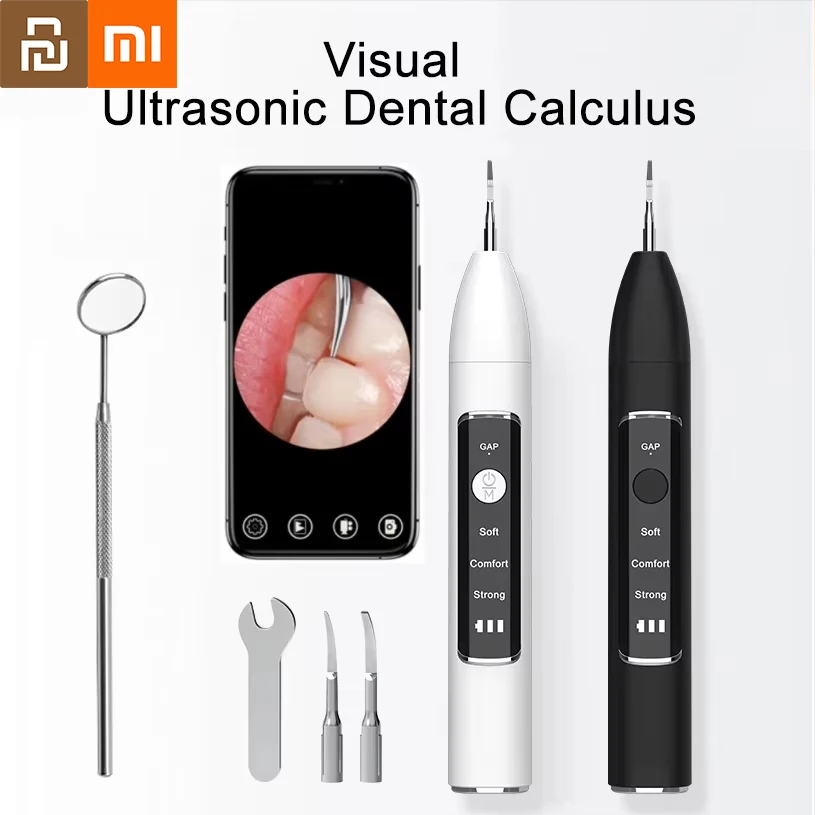 Youpin Xiaomi Visual Dental Calculus Remover Teeth Plaque Scaler Stain Clean Electric Tooth Stone Removal Eliminator NEW