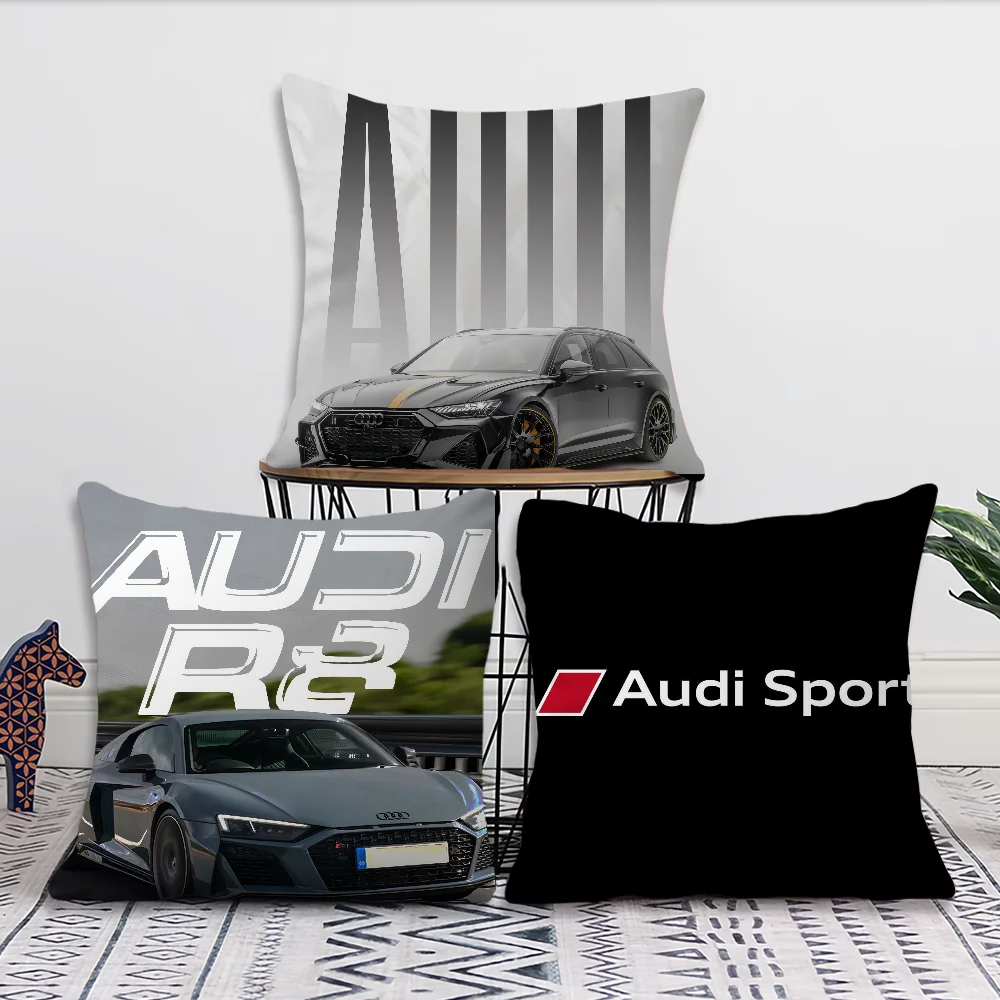 cushion cover Pillow Case Room Bedroom logo Sofa Living Luxury Backrest RS Car Sports A-Audis Square Headboard