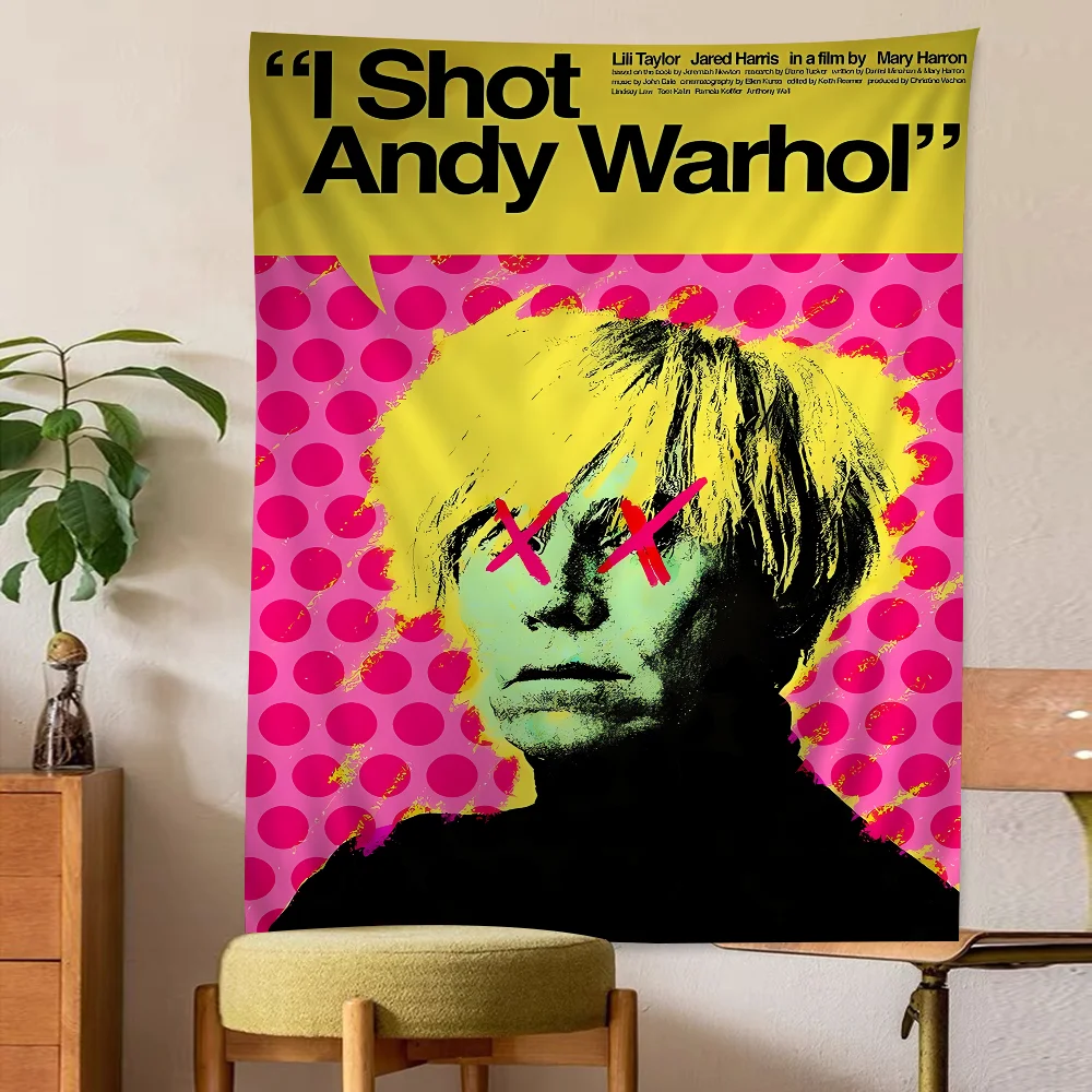 Andy Warhol Canvas Painting DIY Wall Tapestry Hanging Tarot Hippie Wall Rugs Dorm Home Decor