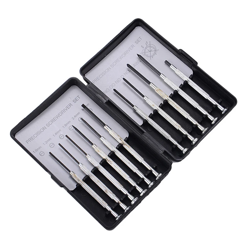 Home Mini 11 piece Precision Screwdriver Set Mini Watchmaking Tools Watch Jewelry Glasses Repair Tools