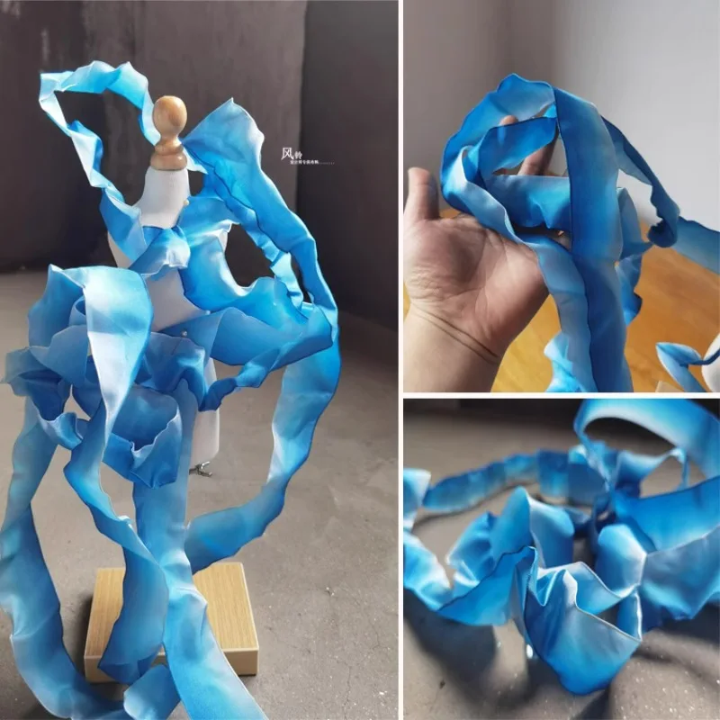 幅の鋼線の縫製生地,結婚式のアクセサリー,パッチワーク,グラデーションブルーのレース,デザイナー生地,4cm