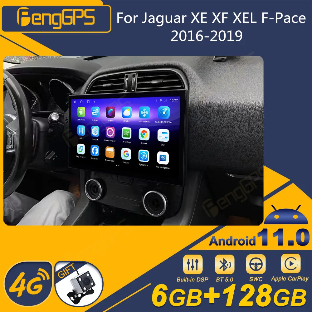 

For Jaguar XE XF XEL F-Pace 2016-2019 Android Car Radio 2Din Stereo Receiver Autoradio Multimedia Player GPS Navi Unit Screen