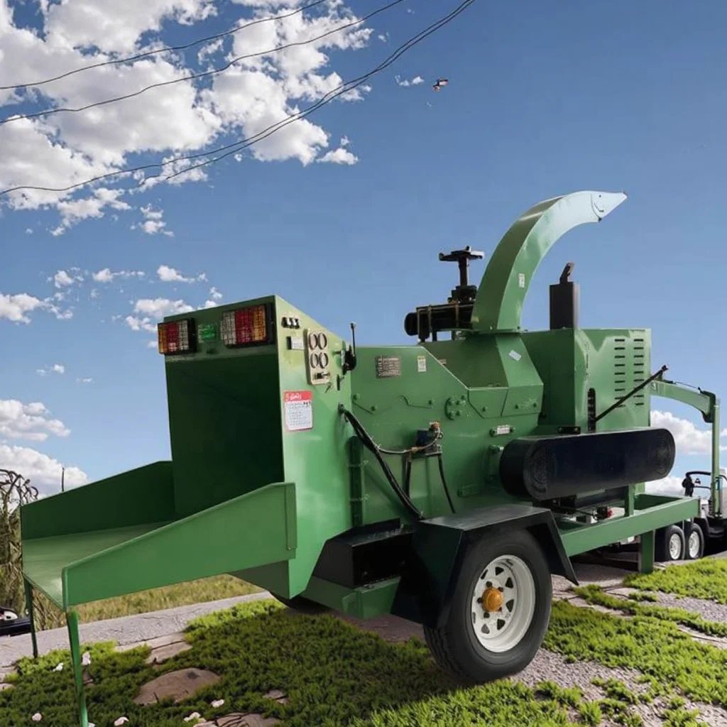 Tractor-Mounted Orchard Pruning Chipper with PTO Drive 6cm Cutting Belt Drive Maintenance Free Motor As Core Component