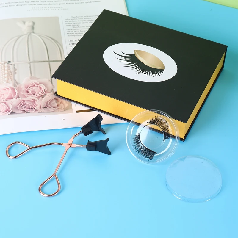 1 Satz magnetische Wimpern Clips Set 3d Nerz Wimpern verlängerung kein Kleber müssen einfach Wimpern handgemachte wieder verwendbare Wimpern auftragen