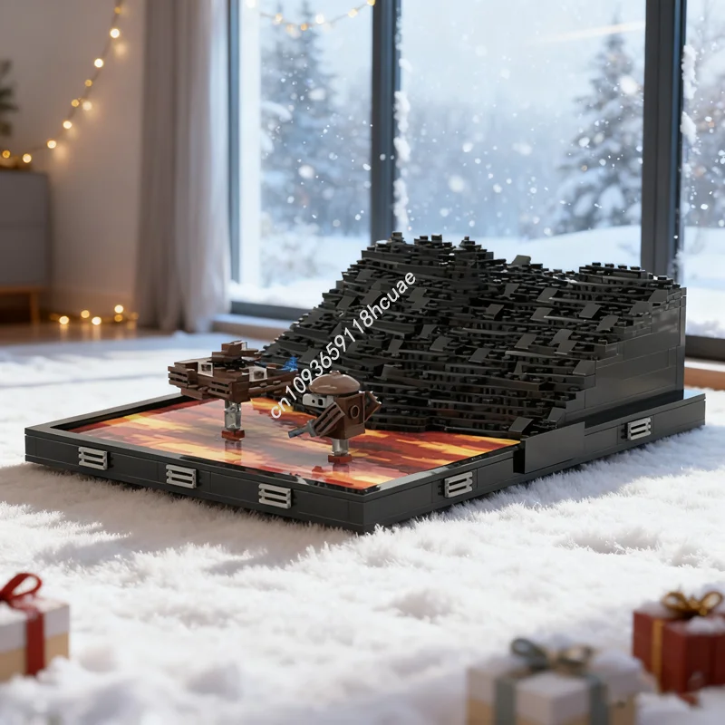 873pcs MOC De Duel Mustafar Star Battle Model Bouwstenen Kerstcadeaus Architectuur Creatief Idee Kinderen Speelgoed Verjaardag