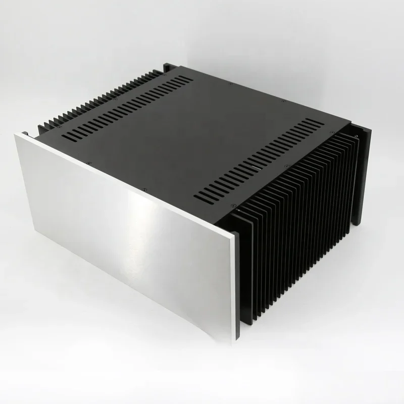 Hot Sell A50 Multifunction Aluminum Enclosure For Class A Power Amplifier And DIY Equipment Chassis With Double Radiator