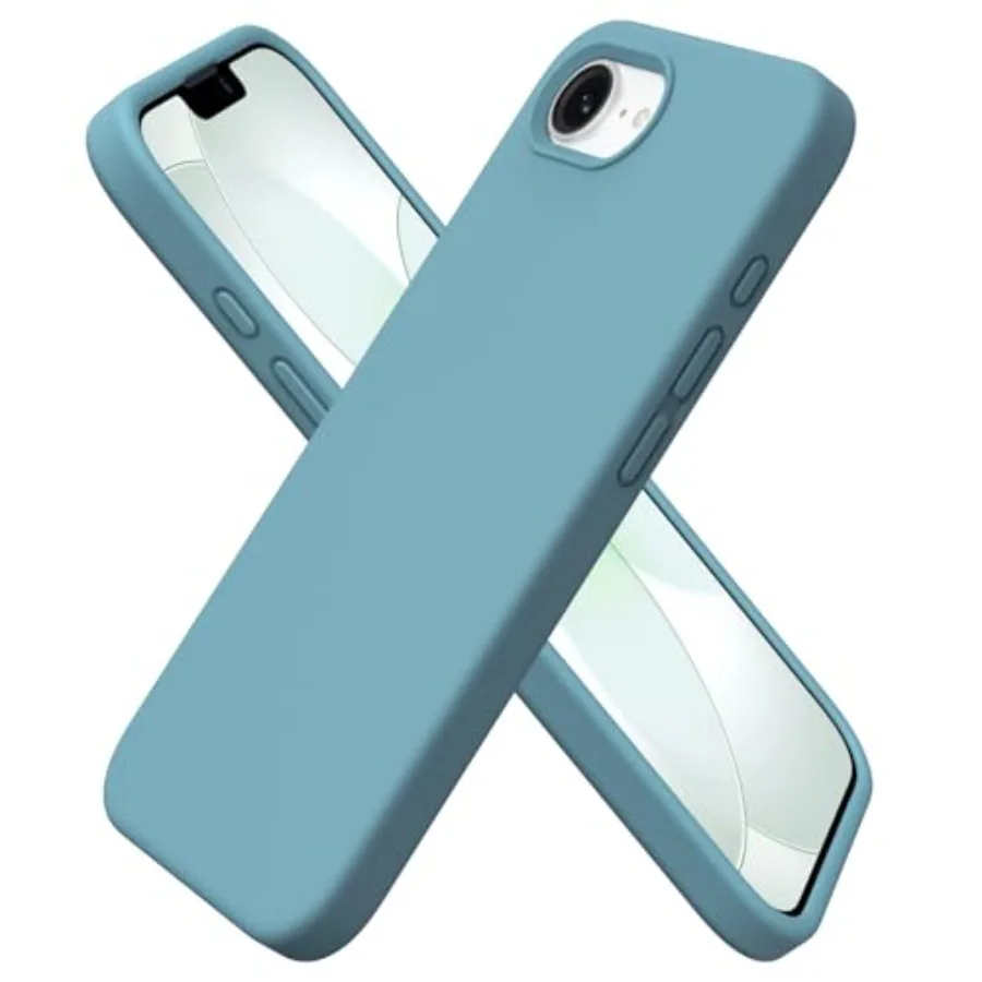

Compatible with iPhone 17e Case and for iPhone 16e Case 6.1, Liquid Silicone 3 Layers Full Covered Soft Gel Rubber Shockproof C